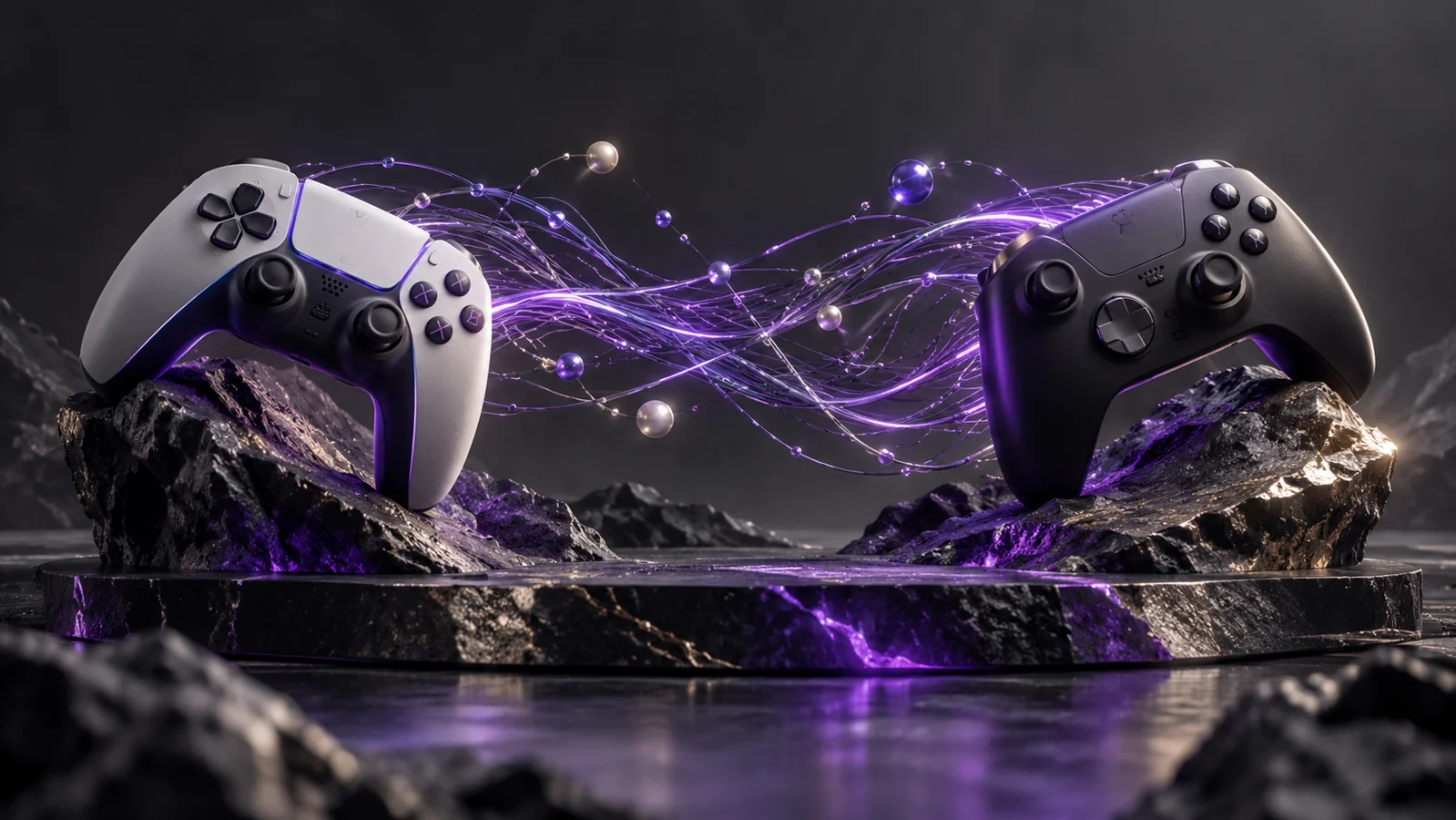 Illustrazione dedicata alle connessioni e al gaming online.